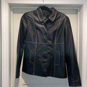 David Meister Genuine Leather Jacket